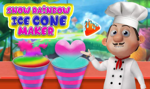 Snow Rainbow Ice Cone Maker: Icy Candy fun screenshot 5