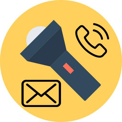 Flashlight Flash on call icon