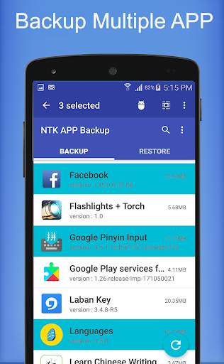 App Apk Backup & Restore - NTK Backup for Android screenshot 1