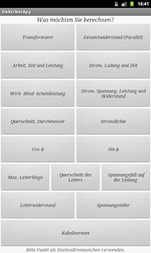 Elektriker App screenshot 1