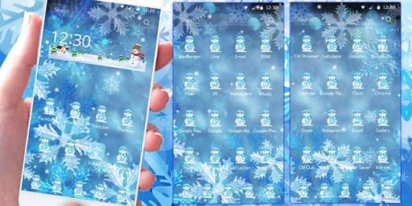 Snow ice frozen Snowman Theme screenshot 3
