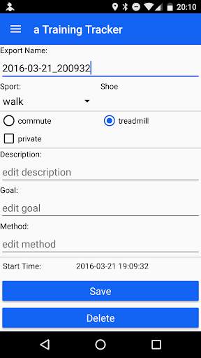 a Training Tracker (ANT  BTLE) screenshot 6