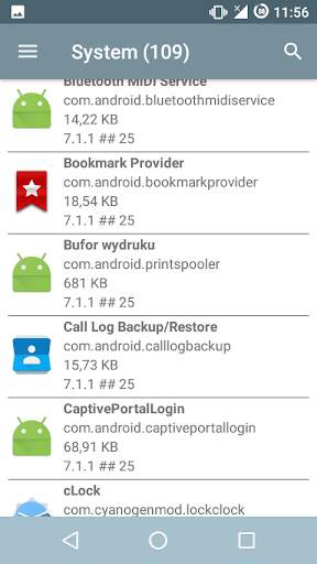 Menedżer aplikacji systemu screenshot 5