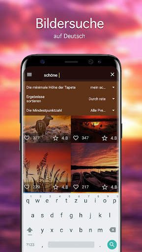 Hintergründe Sonnenuntergang screenshot 2