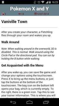 Guide for Pokemon X and Y screenshot 2