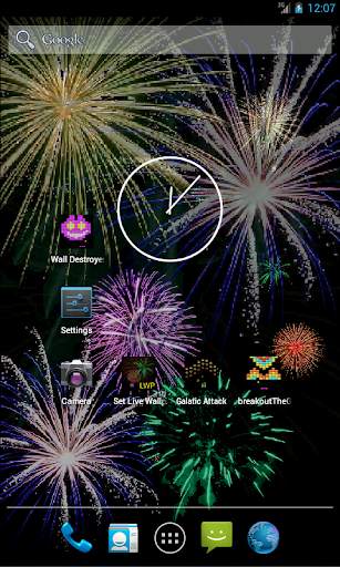 LWP Fireworks, Live Wall Paper screenshot 2