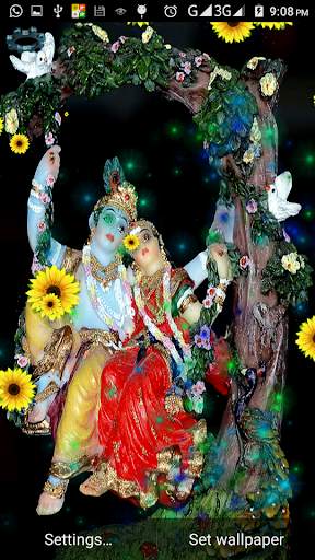 Radha Krishna Live HD 3D Wallpaper screenshot 2