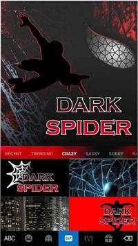 Dark Spider Keyboard Theme – New Phone Wallpaper screenshot 4
