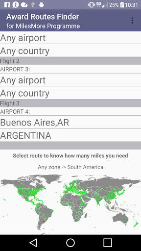 Award Routes Finder screenshot 1