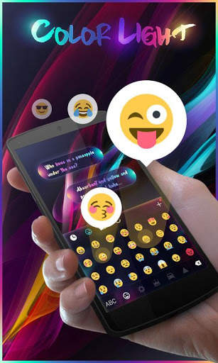 Color Light GO Keyboard Theme स्क्रीनशॉट 4