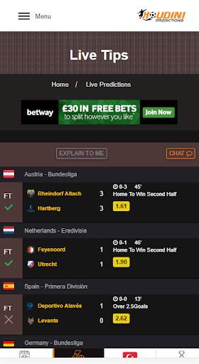 Houdini-Predictions ,  Soccer Daliy Tips &Live Tip screenshot 3