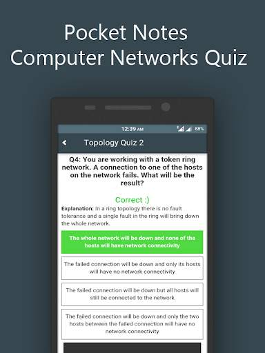 Pocket Notes Computer Networks - Quizzes Questions скриншот 2