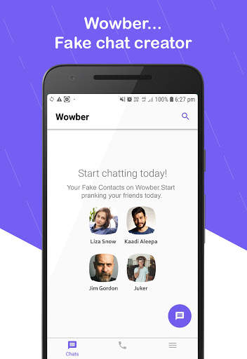Fake Chat Maker - Wowber Prank screenshot 1