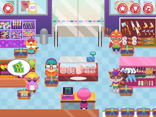 FUNNY SHOPPING SUPERMARKET - Shopping games girls screenshot 3