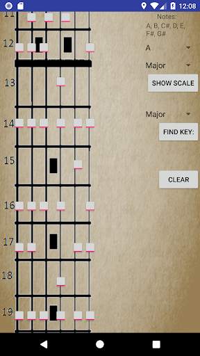 Guitar Scale Finder скриншот 3