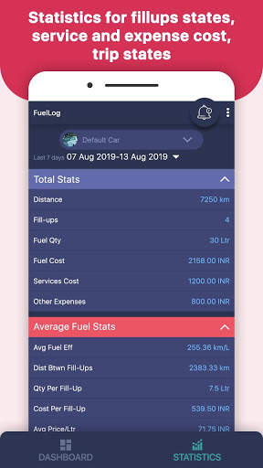 FuelLog: Mileage Tracker, Car Maintenance Log स्क्रीनशॉट 8