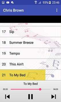 Chris Brown song screenshot 2