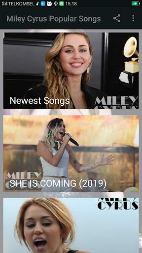 Miley Cyrus Popular Songs   Lyrics 2 تصوير الشاشة