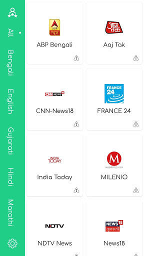 Kooky TV Live TV News : All Language Live TV News 3 تصوير الشاشة