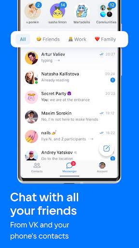VK Messenger: Chats and calls screenshot 1