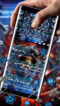 Horror Metal Skull Keyboard Theme screenshot 2