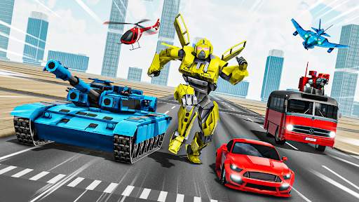 Tank Robot - Bus Robot Games screenshot 7