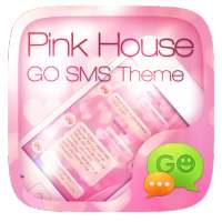 GO SMS PRO PINK HOUSE THEME on 9Apps