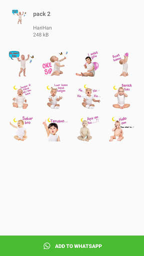Stiker Bayi Lucu untuk WhatsApp screenshot 4