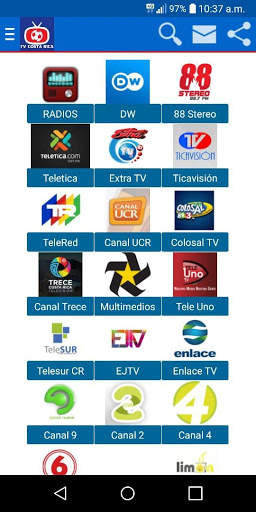 Radios & TV de Costa Rica en Vivo 1 تصوير الشاشة