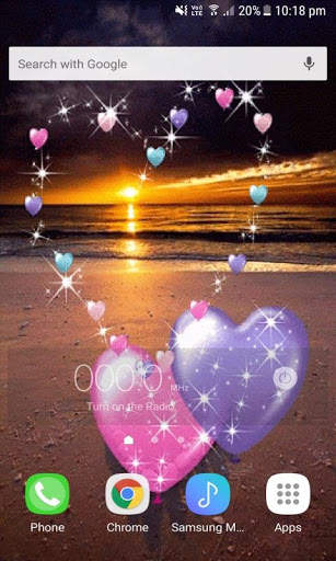 Romantic Hearts Live Wallpaper screenshot 2