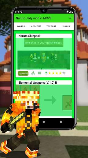 Naruto Jedy mod in MCPE screenshot 2