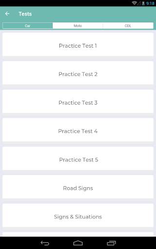 DMV Permit Practice Test 2021 - Car, Moto, CDL screenshot 9