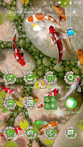 Koi Fish--APUS Launcher Free Theme&HD Wallpapers screenshot 3