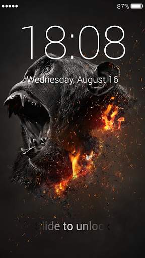 Monkey Lock Screen & Wallpaper स्क्रीनशॉट 8