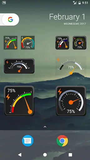 Gauge Battery Widget screenshot 1