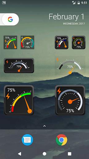Gauge Battery Widget screenshot 1