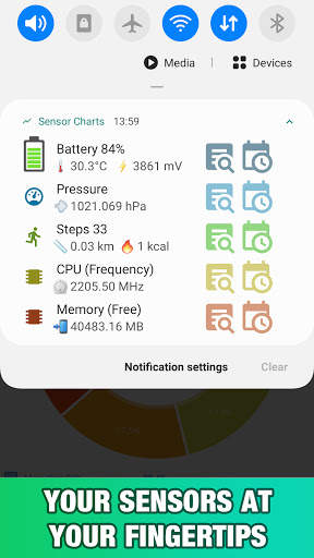 Sensor Charts: Sensors Multitool screenshot 1