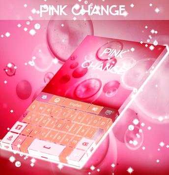 Pink Change Keyboard Theme screenshot 1