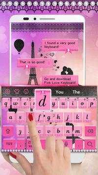 Motyw klawiatury Pink Lover screenshot 1
