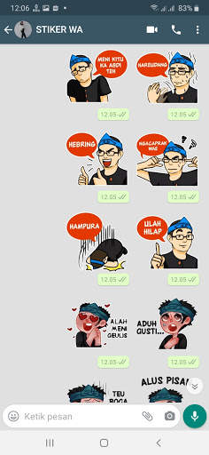 Stiker WA Bahasa Sunda Lucu WAStickerapps screenshot 2