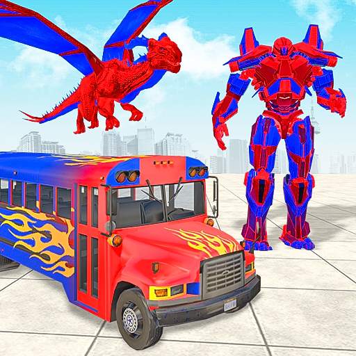 Flying Dragon Robot Transform: Bus Robot Transport 0.1