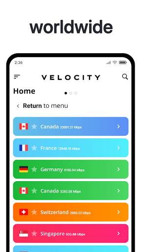 Velocity VPN - Unlimited for free! screenshot 5