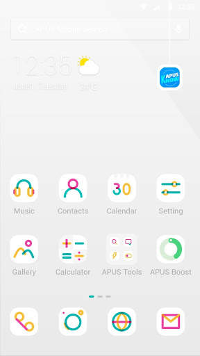 Colorful Line APUS Launcher theme screenshot 1