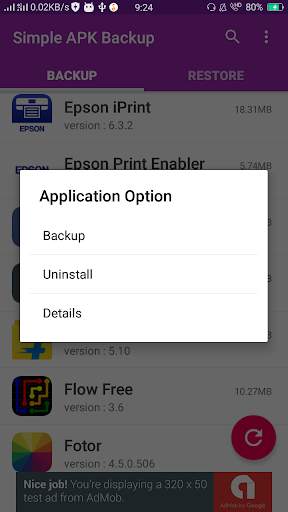 Simple APK Backup screenshot 2