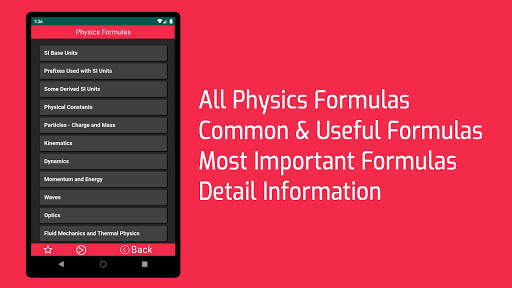 Physics Formulas Offline screenshot 1