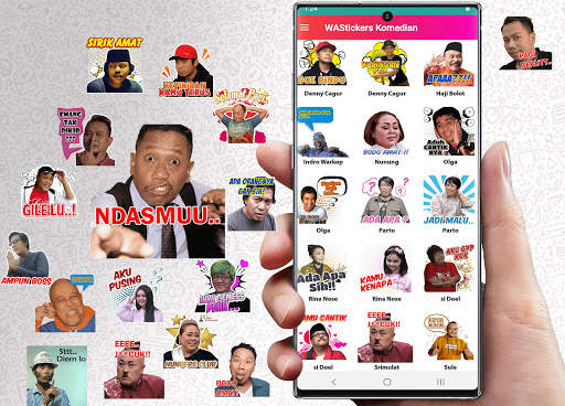 WAStickerApps Komedian Cute Pelawak WA Sticker screenshot 1