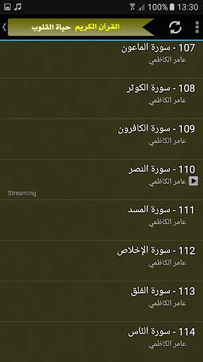 عامر الكاظمي القران الكريم كامل بجودة عالية screenshot 5
