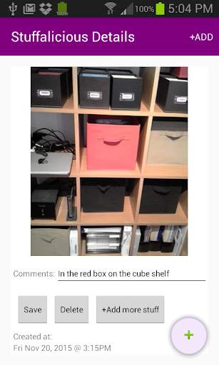 Stuffalicious Find My Stuff screenshot 3