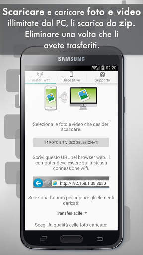 Trasfer. Foto e Video facile screenshot 1