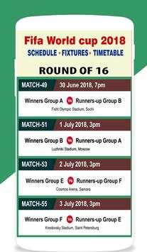 FIFA World Cup 2018 Time Table скриншот 5